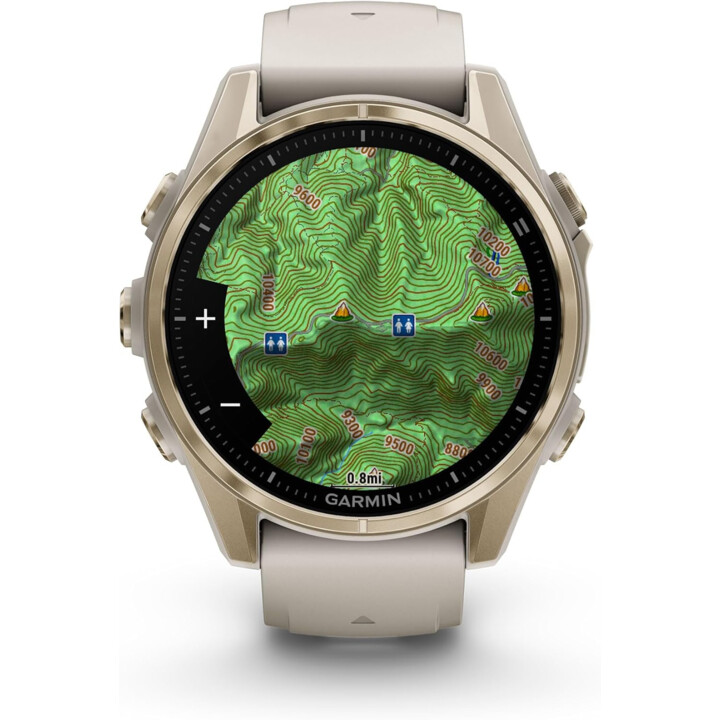 Garmin Fenix 8 43 mm Zafiro Oro Suave 
