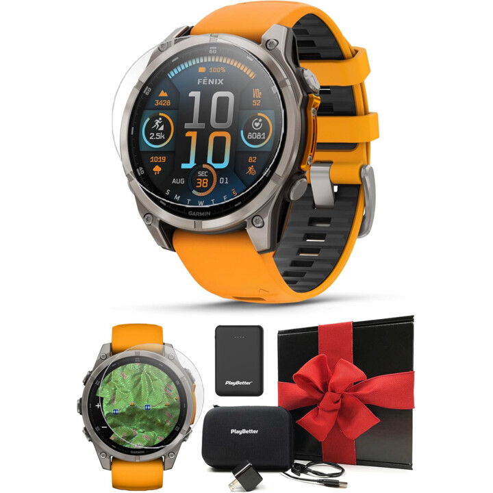 Garmin Fenix 8 51 mm Laranja Safira 