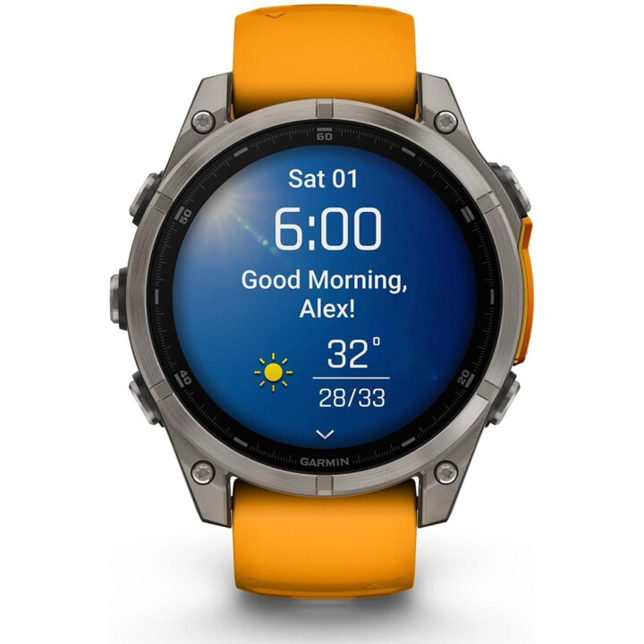 Garmin Fenix 8 Zafiro 51 mm Naranja 
