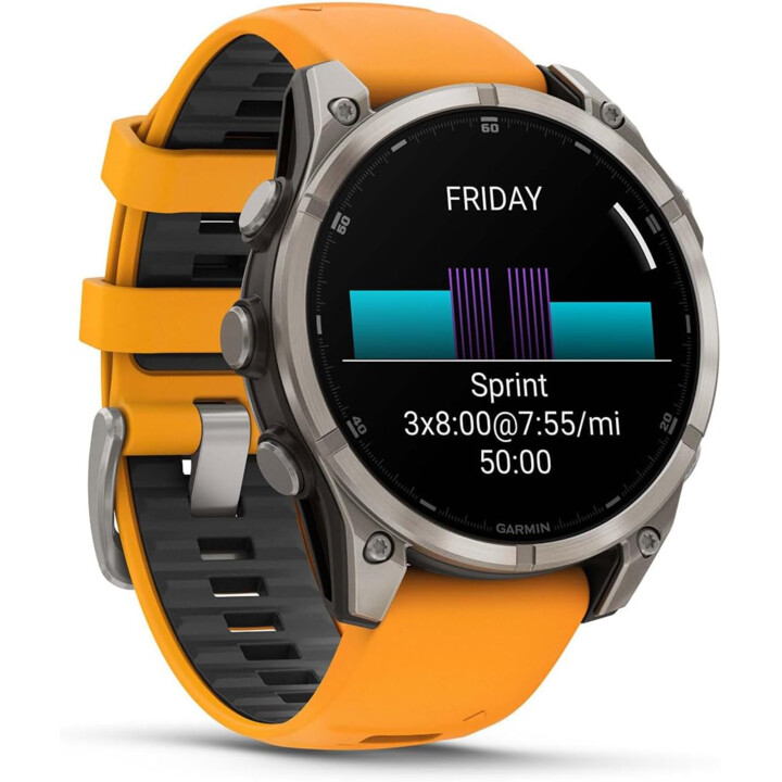 Garmin Fenix 8 51 mm Laranja Safira 