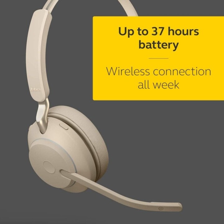 Jabra Evolve2 65 UC Casque monaural USB-C Beige