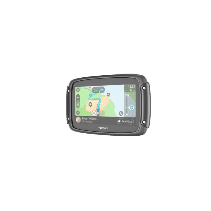 TomTom Rider 550 Premium Pack - GPS para moto con pantalla táctil de 5" antirreflejos, mapas mundiales y alertas de radares