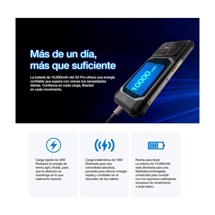 AGM G3 Pro Black 12+512GB – Smartphone resistente com câmara térmica