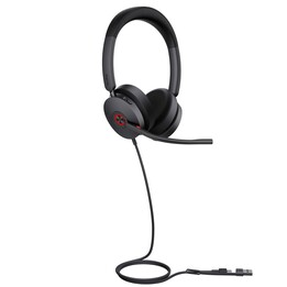 Yealink UH48 SE Dual Teams USB-C/A - Casque binaural avec micro-boom et réduction active du bruit