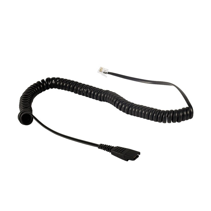 Cavo Poly Plantronics 26716-01 per cuffie, 3 m, connettore Quick Disconnect (QD), controllo volume, nero