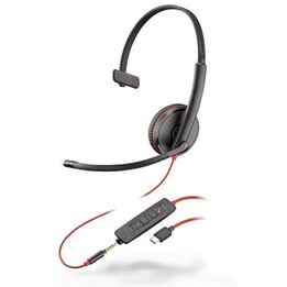 POLY Blackwire C3215 USB-C - Auriculares con cable, micrófono con cancelación de ruido