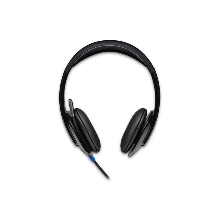 Logitech H540 Cuffie USB con Microfono per Ufficio e Call Center, Nero