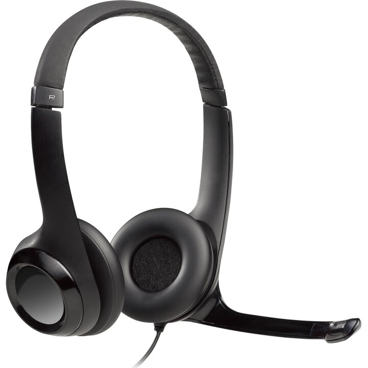 Logitech H390 Cuffie USB con Microfono e Cancellazione del Rumore, Nero