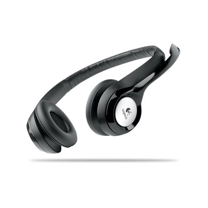Logitech H390 Casque USB avec Microphone Perche, Binaural pour Appels et Musique, Noir