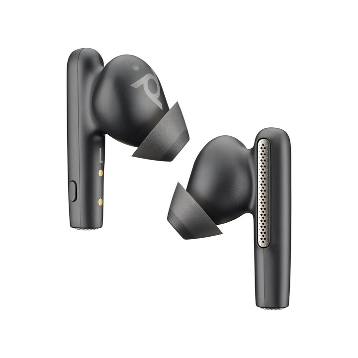 HP Poly Voyager Free 60 UC Wireless In-Ear Headphones Carbon Black + USB-C Adapter BT700 + Basic Charging Case
