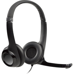 Logitech H390 Auriculares USB con Micrófono, Diadema, Llamadas/Música, USB Tipo A, Negro