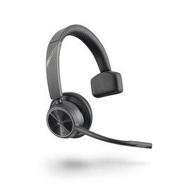 Poly Voyager 4310 UC V4310-M Auscultador Mono Bluetooth com ANC e Microfone com Filtro de Vento, Preto