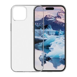 Capa dbramante1928 Groenlandia para iPhone 15 Plus, Transparente, Policarbonato Reciclado GRS e TPU Reciclado, Resistente a Qued