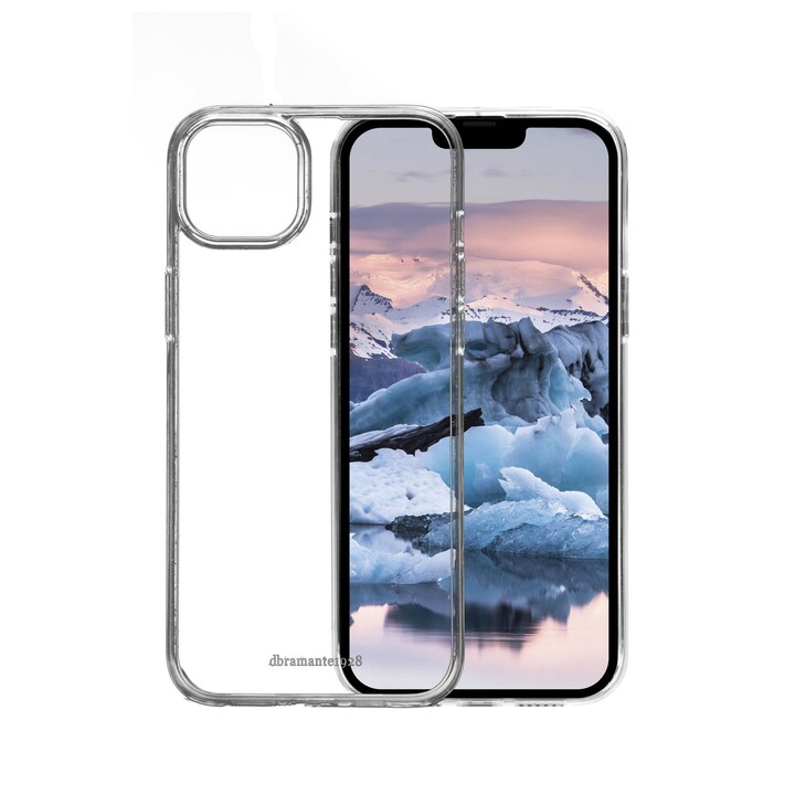 dbramante1928 Greenland Case for iPhone 14 Plus, Transparent, Recycled Plastic, Wireless Charging