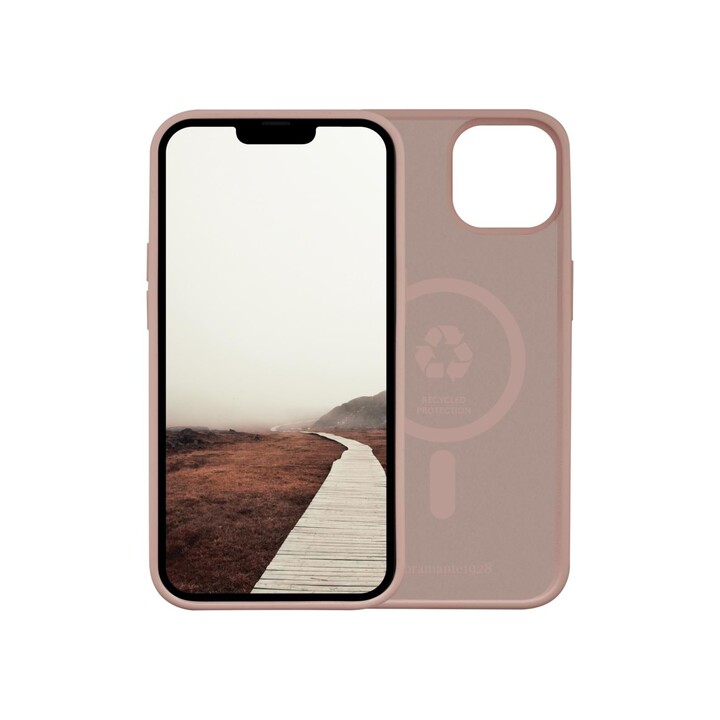 dbramante1928 Monaco Hülle für iPhone 14, 15,5 cm (6.1"), Rosa Sand, Recycelter Kunststoff GRS