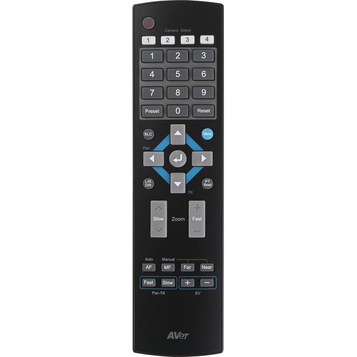 AVer 0412S510-ASR Comando à distância para câmaras PTZ310 e PTZ330, preto
