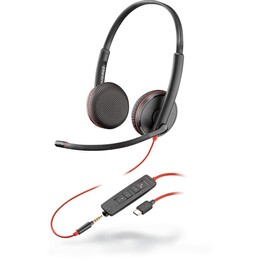 Poly Blackwire C3225 micro-cuffia stereo USB-C nero