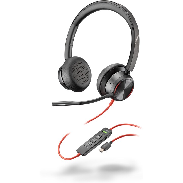 HP Poly Blackwire 8225 USB-C Headset with ANC and Noise-Cancelling Microphone