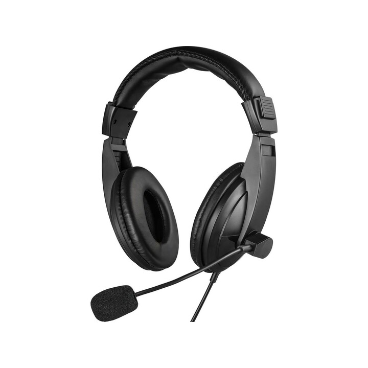 Sandberg 325-28 Auscultadores de arco com ficha jack 3,5 mm dourada, cabo 2 m, 20-20.000 Hz, 32 Ohm, Preto