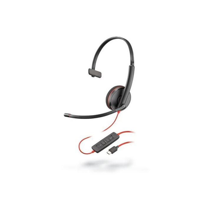 Poly Blackwire C3210 Cuffie Mono USB-C Nere