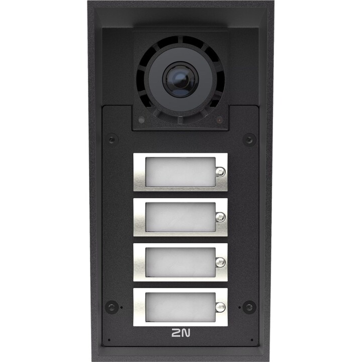 2N 9151304C IP Force 2.0 Videoporteiro IP de 4 Botões com Câmara 5 MP, Leitor QR, PoE+