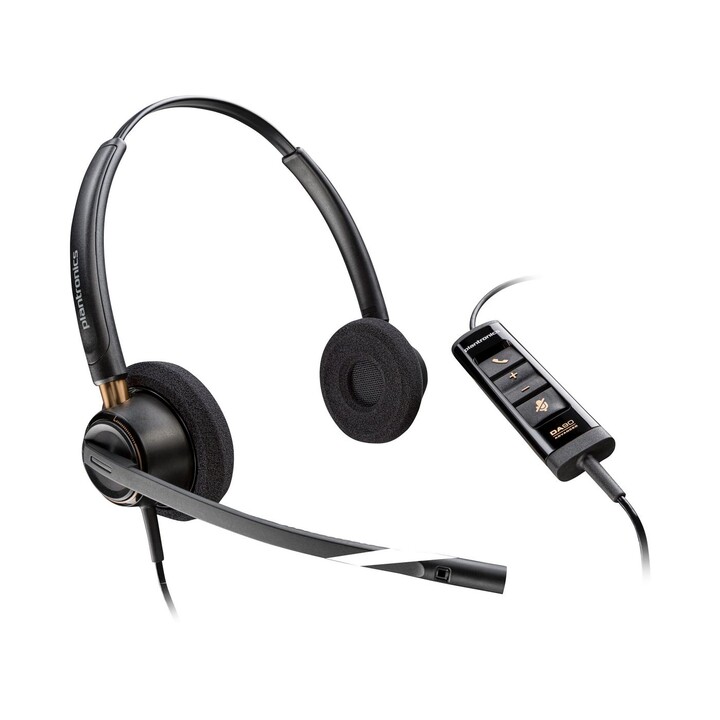 Cuffie Poly EncorePro 525 M con microfono e cancellazione del rumore, USB-A