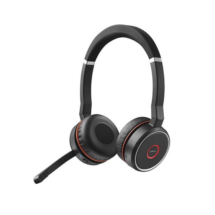 Jabra Evolve 75 SE Casque sans fil Bluetooth avec ANC pour Bureau et Centre d'appels, Noir