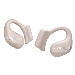 JVC HA-NP50T-C-U Nearphone True Wireless Ohrhörer mit Ohrbügel, Beige