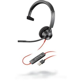 Poly Blackwire 3310 BW3310-M Mono-Headset USB-C Schwarz