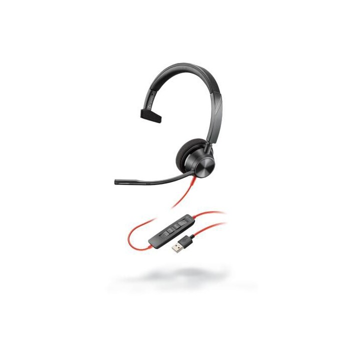 Poly Blackwire 3310 BW3310-M Auriculares Mono USB-C Negros