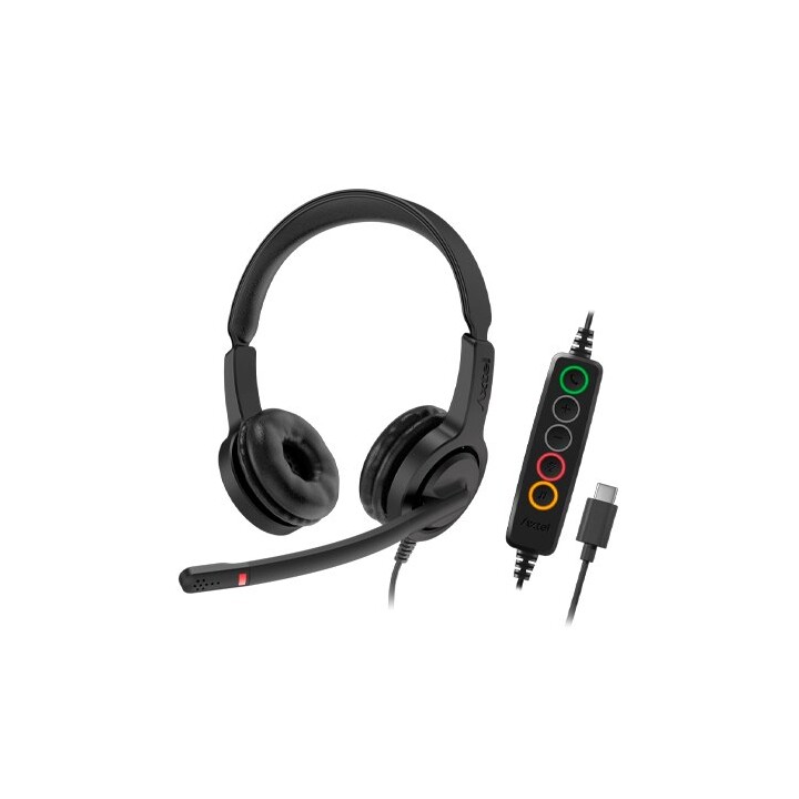 Axtel Voice UC28-35 Duo NC USB-C – Bügelkopfhörer mit Geräuschunterdrückung