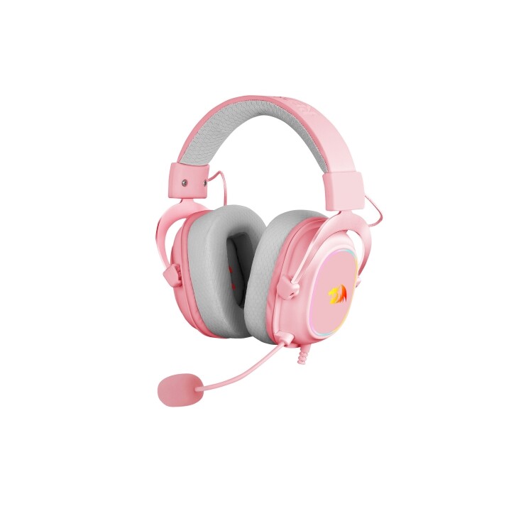Redragon Zeus X Gaming-Headset RGB Virtual 7.1 USB mit Mikrofon Rosa