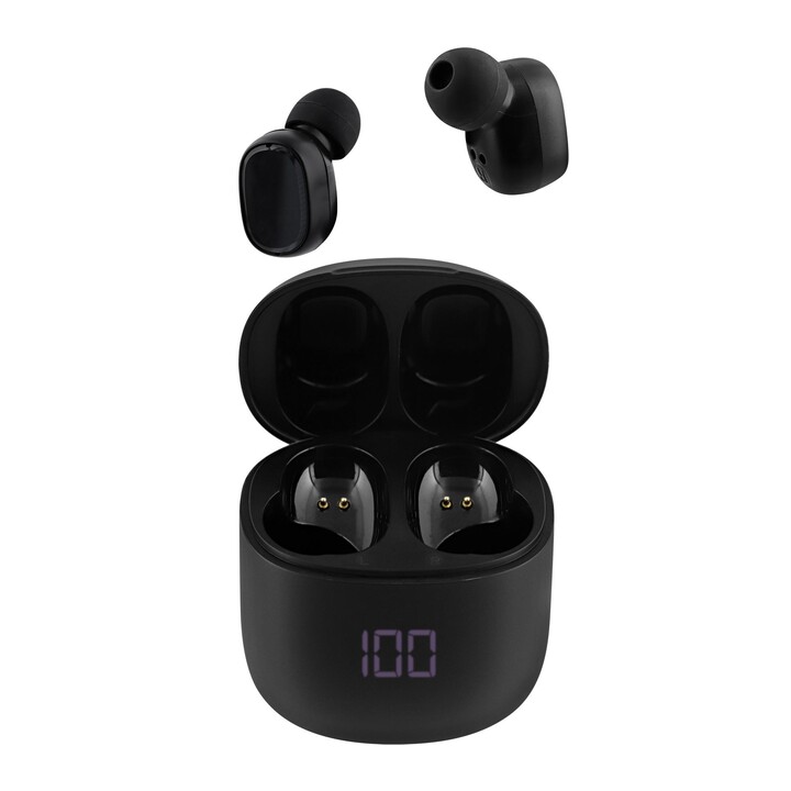 Tnb onyx - auricular tws con estuche e indicador de carga - negro