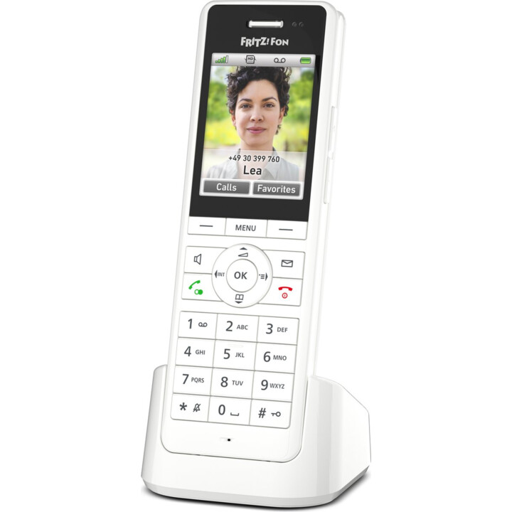FRITZ!Fon X6 Telefone DECT Sem Fios com Identificador de Chamadas, Branco