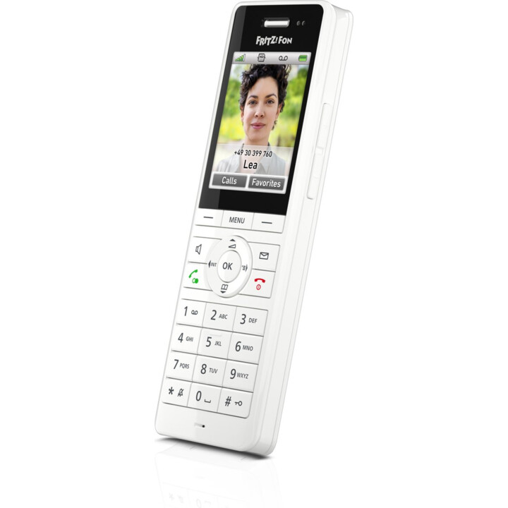 FRITZ!Fon X6 Telefone DECT Sem Fios com Identificador de Chamadas, Branco