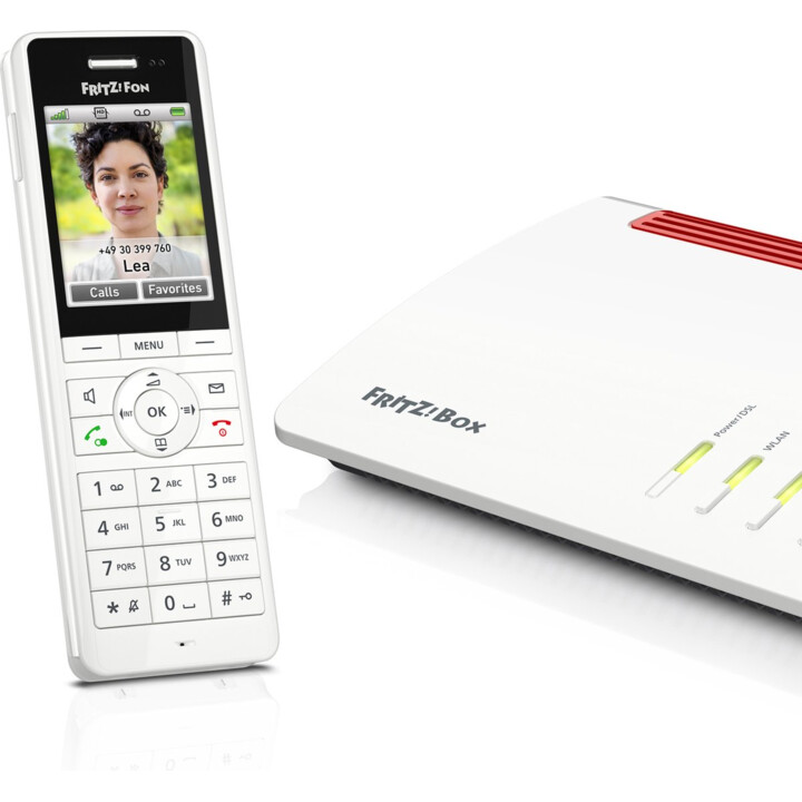 FRITZ!Fon X6 DECT-Telefon Schnurlos mit Rufnummernanzeige, Weiß