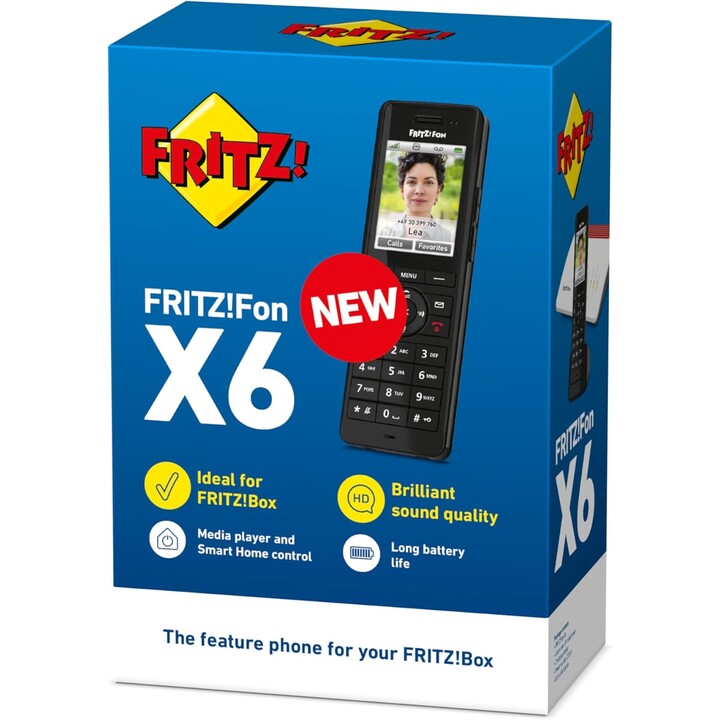 AVM FRITZ!Fon X6 Telefone DECT Sem Fios Preto