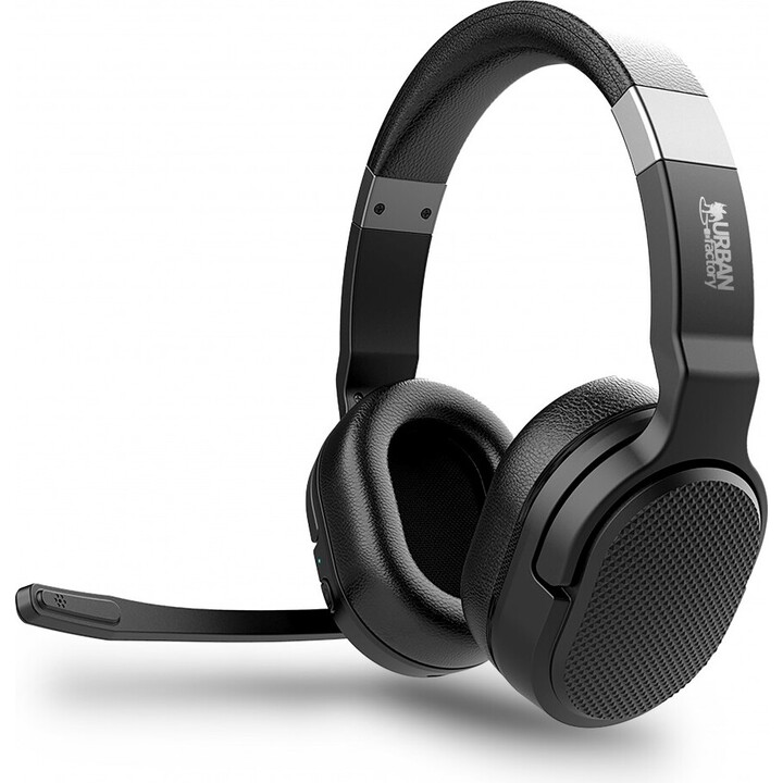 URBAN FACTORY MOVEE COMFORT Auriculares gaming inalámbricos con micrófono negro