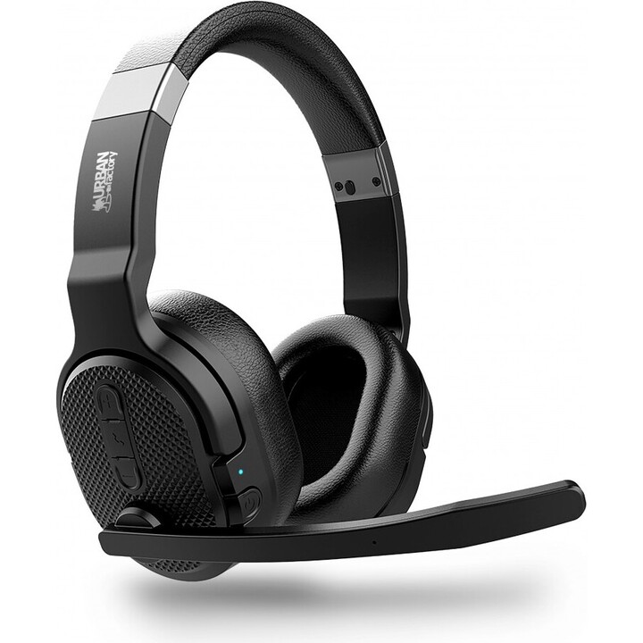 URBAN FACTORY MOVEE COMFORT Auscultadores gaming sem fios com microfone preto