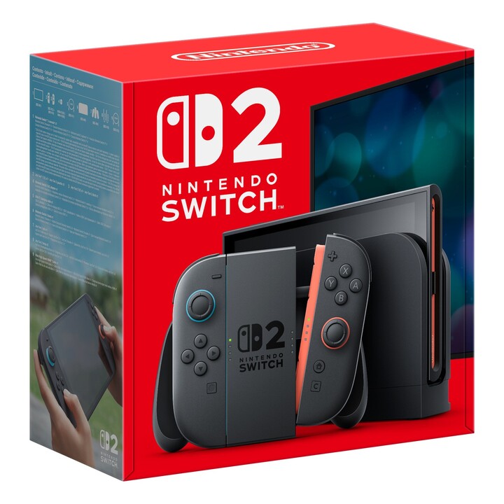 Nintendo Switch 2 Console – Hybride avec Écran Tactile LCD 7,9", 1920x1080, 256 Go, Wi-Fi 6 et Batterie 5220 mAh