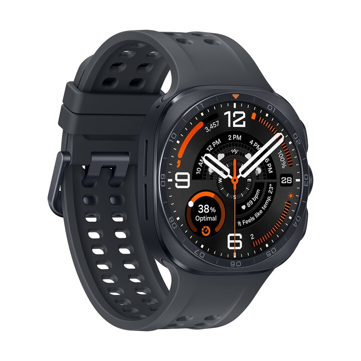 Samsung Galaxy Watch Ultra2 47 mm LTE Grigio Titanio (Titanium Grey) con cinturino Marine Band nero L715