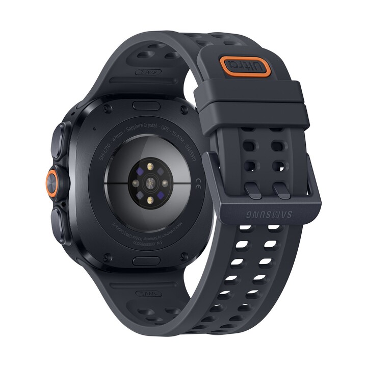 Samsung Galaxy Watch Ultra2 47 mm LTE Gris titane (Titanium Grey) et bracelet Marine Band noir L715