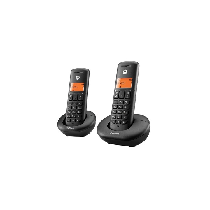 Telefono Cordless Motorola E202 DECT Nero