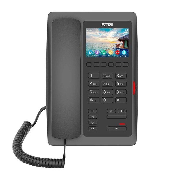 Fanvil H5 Telefone IP para Hotel com PoE, WiFi 2.4G e 4G LTE