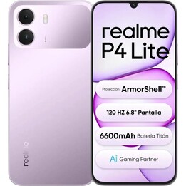 Realme P4 Lite 4G 4 Go/128 Go Lilas 6,74 pouces IPS 90 Hz 13 Mpx 6 300 mAh