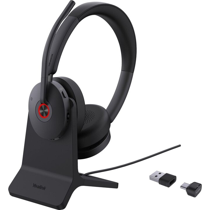 YEALINK BH74 avec support casque Bluetooth ANC noir