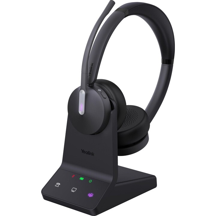 YEALINK WH64 Dual Teams Headset Auscultadores Sem fios Fita de cabeça Escritório/Call center USB Type-C Bluetooth Preto