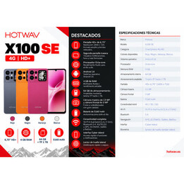 SMARTPHONE HOTWAV X100 SE 4 GB RAM, 64 GB ROM, MAGMA ORANGE