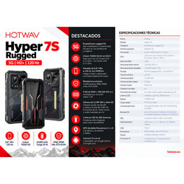 SMARTPHONE HOTWAV HYPER 7S 12 GB di RAM, 256 GB di ROM, PUNK YELLOW
