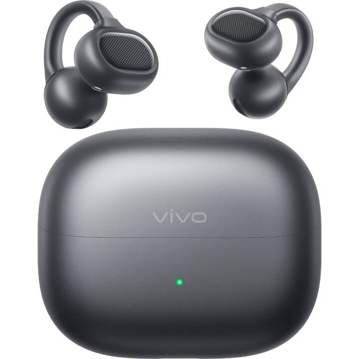 Vivo Buds Clip Bluetooth-Sport-Kopfhörer mit Ladecase / 10 Stunden Akkulaufzeit / Schwarz